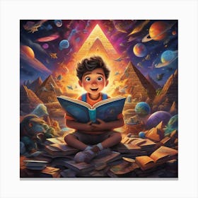 Science kid Canvas Print