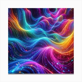 Abstract Wave Pattern Canvas Print