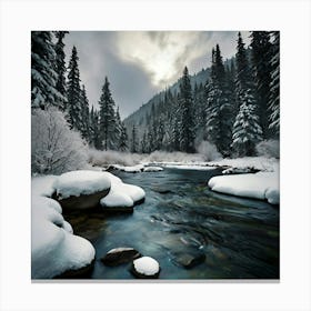 Snowy River Canvas Print