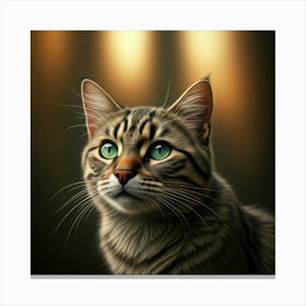 Portrait Of A Cat 1 Canvas Print