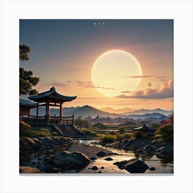 Asian Landscape Canvas Print