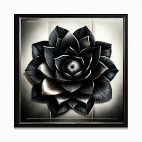 Black Lotus Canvas Print