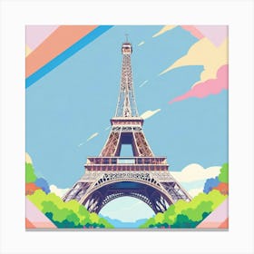 Paris Eiffel Tower 10 Canvas Print