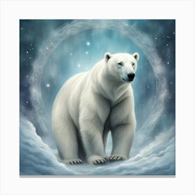 Lovely Polar Bear Canvas Print
