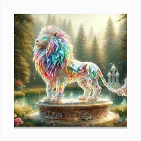 Lion Of The Forest Canvas Print