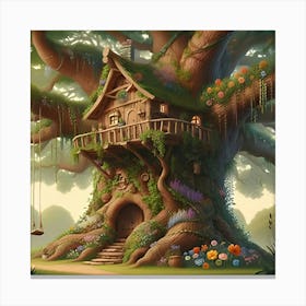 A Image Of An Never Before Seen Tree House 4 Canvas Print