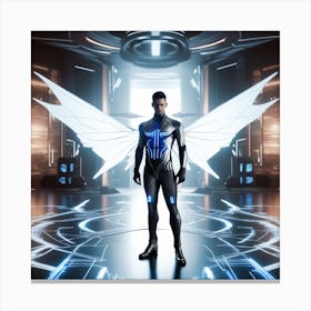 Man In A Futuristic Suit 1 Canvas Print