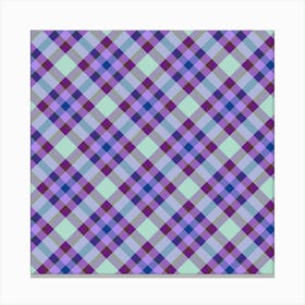 Plaid Fabric 85 Canvas Print