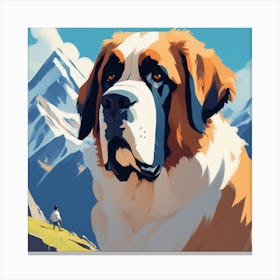 St Bernard 14 Canvas Print