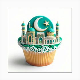 Islamic Mosque Cupcake Canvas Print