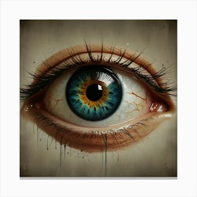 Eye Of The Wolf Canvas Print