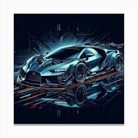 Bugatti Veyron 10 Canvas Print