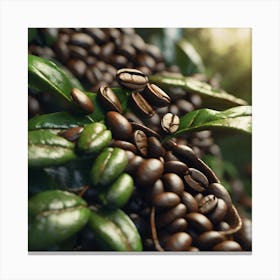 Coffee Beans On A Tree 82 Canvas Print