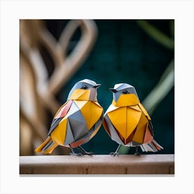 Origami Birds Canvas Print