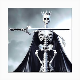King Of Skeletons Canvas Print