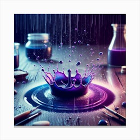 Water Splash Canvas Print