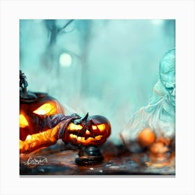 Halloween Pumpkins 1 Canvas Print