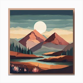 Landscape Painting 90 Canvas Print