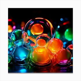 Colorful Bubbles 3 Canvas Print