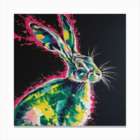 Rainbow Hare 1 Canvas Print