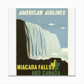 Niagara Falls And Canada Canvas Print