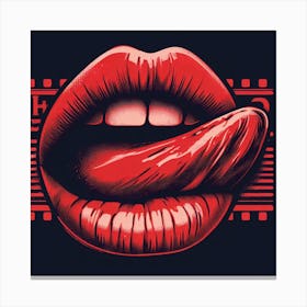 Rolling Stones Lips Canvas Print
