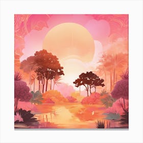 Apricot world 2 Canvas Print