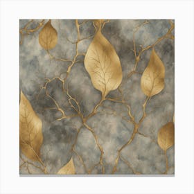 Gold Leaves Canvas Print