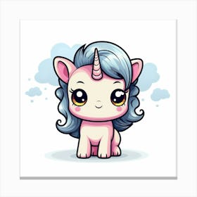 Cute Unicorn 189 Canvas Print