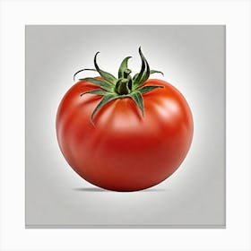 Tomato On A White Background Canvas Print