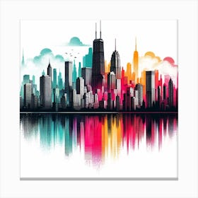 Chicago Skyline 2 Canvas Print