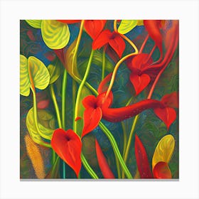 Anthurium Flowers 6 Canvas Print