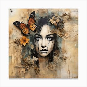 Butterfly Girl Canvas Print