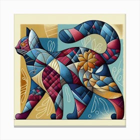 Cat Of A Thousand Colors Canvas Print