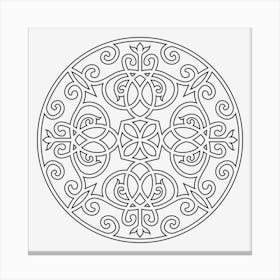 Iron Mandala 05 Canvas Print