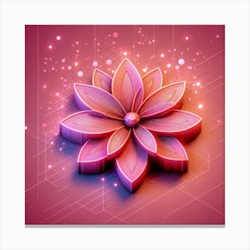 3d Flower Canvas Print