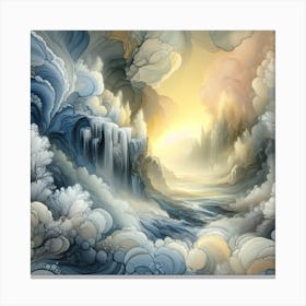 'Cloudscape' golden hour Canvas Print