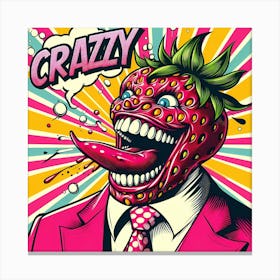 Crazy Strawberry 1 Canvas Print