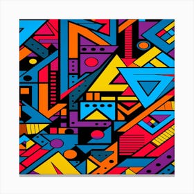 Abstract Geometric Pattern,Seamless abstract pattern design Canvas Print