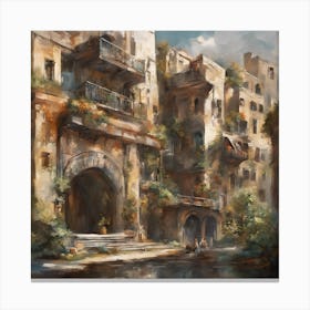 City In The Desert Canvas Print