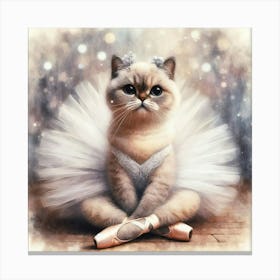 Ballerina Cat Canvas Print