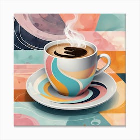 Coffee Cup art print Canvas Print