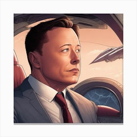 Elon Musk Canvas Print