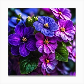 Purple Flowers 8 Canvas Print