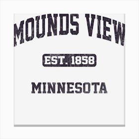 Mounds View Minnesota Mn Vintage State Athletic Style 1 Canvas Print