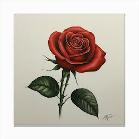 Red Rose 2 Canvas Print