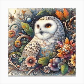 A Snowy Owl Canvas Print