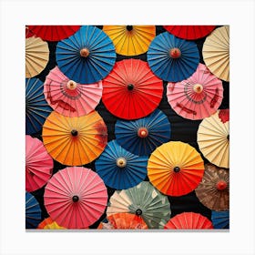 Colorful Umbrellas 8 Canvas Print