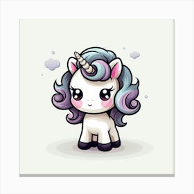 Cute Unicorn 37 Canvas Print