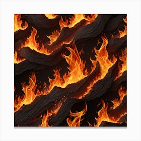 Fire Background Canvas Print